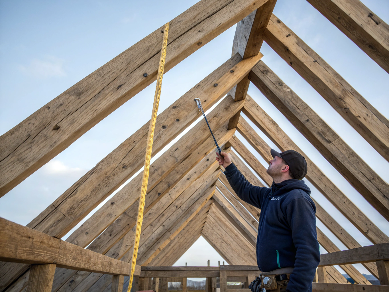 Bespoke structural timber carpentry and roofing craftsmanship