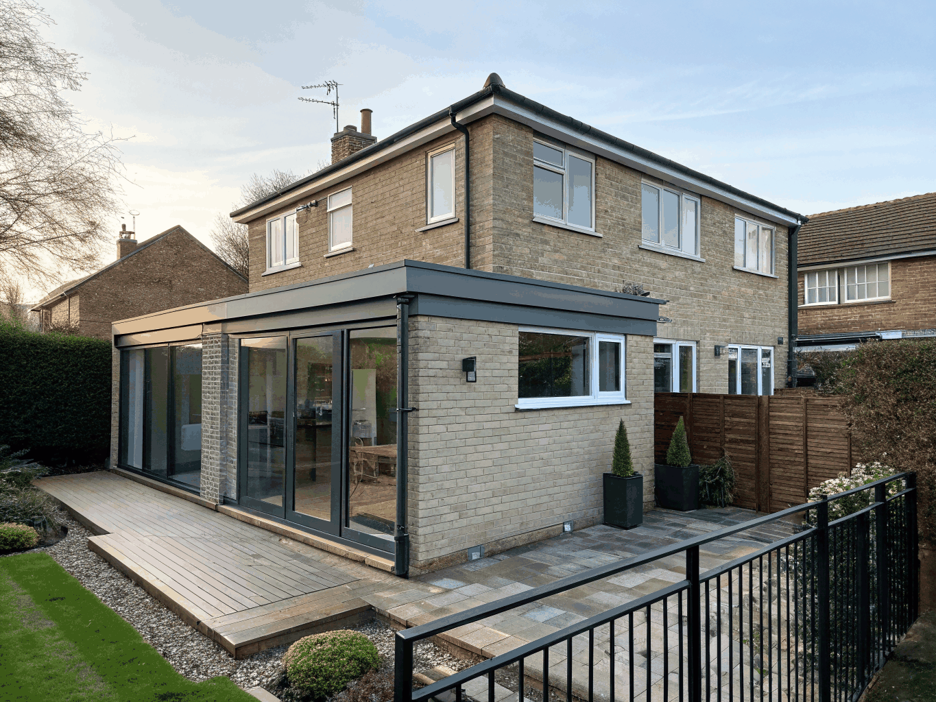 Completed residential rear extension and kitchen renovation in Bexley